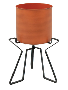 Wrought Iron Plant Stand with Planter Container